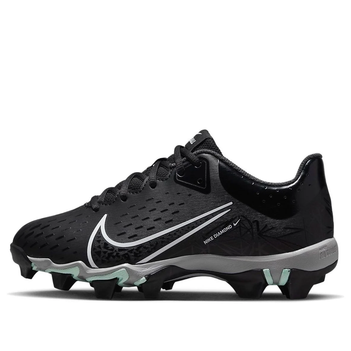 (GS) Nike Hyperdiamond 4 Keystone GG 'Black Dark Smoke Grey' CZ5919-010