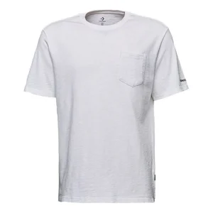 Men's Converse Classic Basic Casual Short Sleeve White 10008444-A01