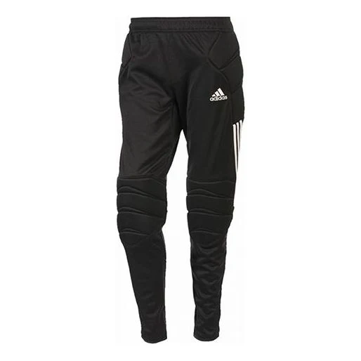 Men's adidas Casual Running Stripe Bundle Feet Sports Pants/Trousers/Joggers Black FT1455