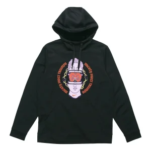 Nike Therma Abstract Pattern Pullover Training Fleece Lined Black CK4585-010