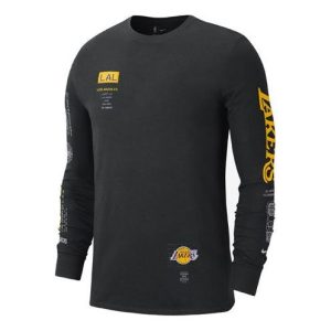 Nike NBA Courtside Los Angeles Lakers Long Sleeves Black CK8103-010