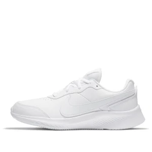 (GS) Nike Varsity Leather 'Triple White' CN9146-101