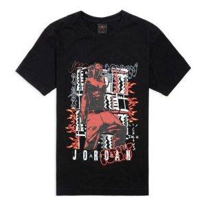 Air Jordan x Travis Scott Joint Houston Rapper T-Shirt 'Black' CK4032-010