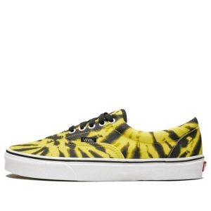 Vans Era Breathable Non-Slip Wear-Resistant Low Top Casual Skate Shoes Unisex Black Yellow VN0A38FRVPA