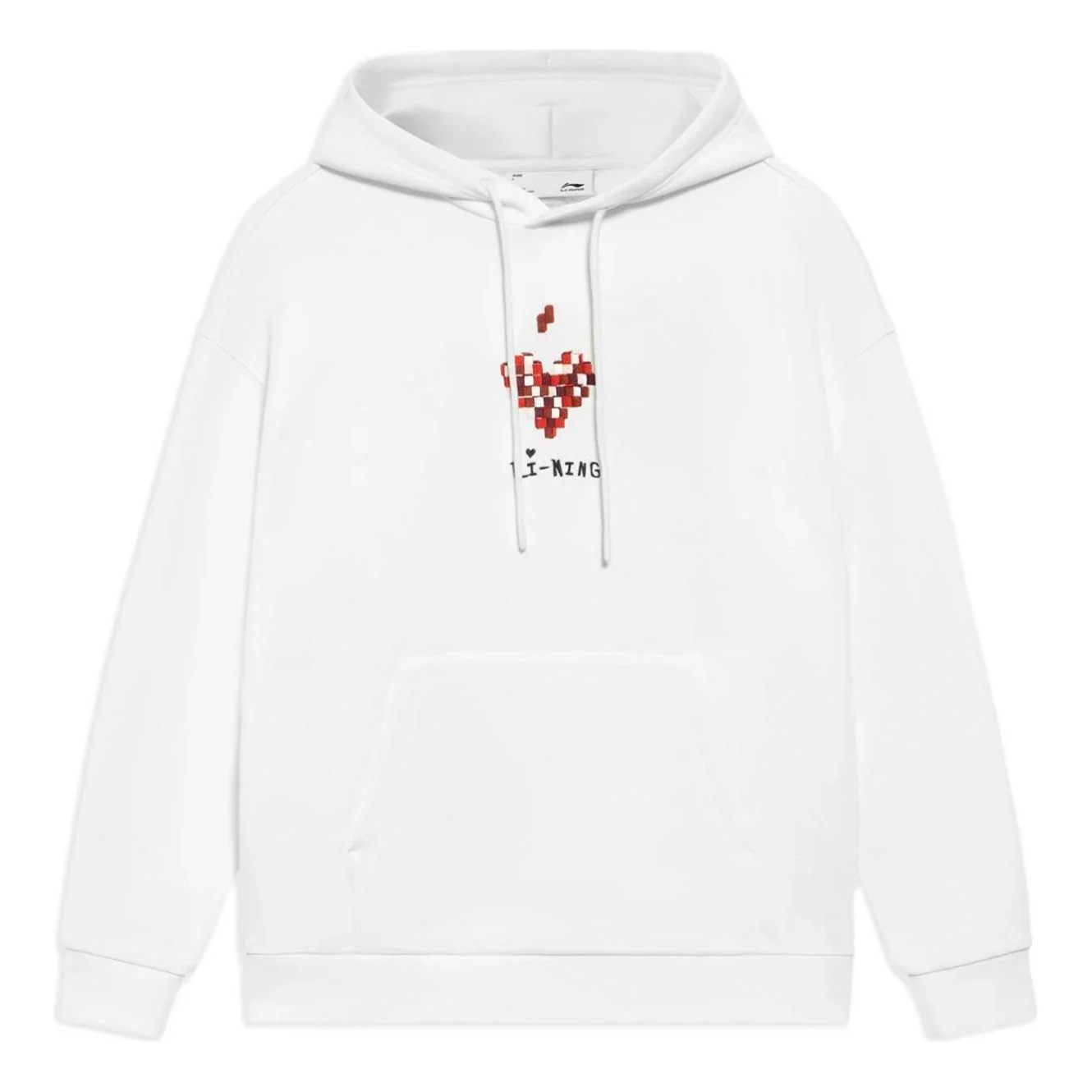 Li-Ning Sports Fashion Series Casual Hoodie 'White Red' AWDS593-1