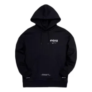 Li-Ning Paris Fashion Week Loose Pullover Hoodie 'Black' AWDQ621-3