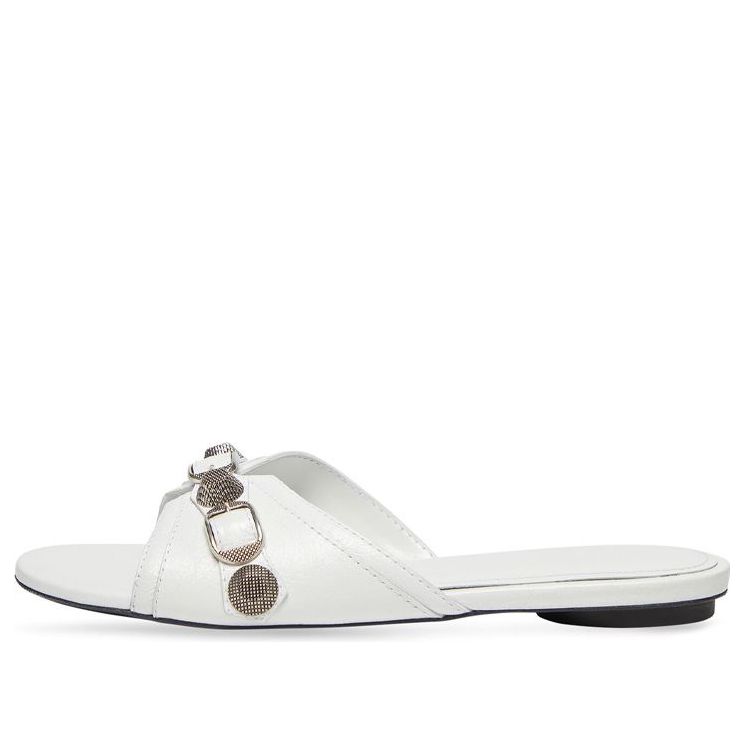 (WMNS) Balenciaga Cagole Sandals 'White Arena Lambskin' 694342WAD4E9081