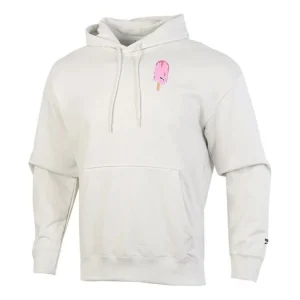 PUMA Alphabet Printing Casual hooded Pullover Gray 599303-05