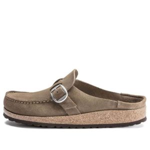 (WMNS) Birkenstock Buckley Suede Leather Narrow Fit 'Gray Taupe' 1019490