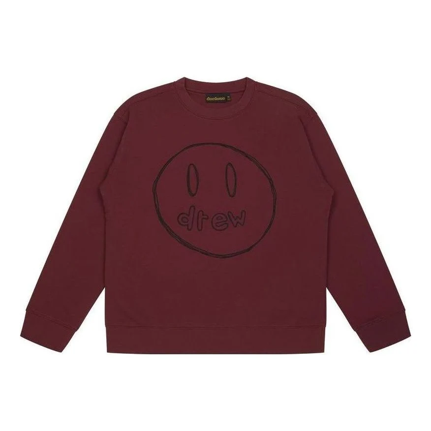 Drew House Sketch Crewneck Sweatshirt 'Burgundy' DW-FW22-1223-08