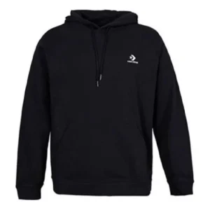 Converse Go-To Embroidered Star Chevron Standard-Fit Pullover Hoodie Asia Sizing 'Black' 10023874-A01