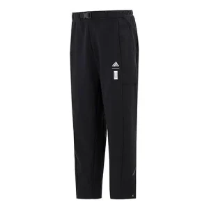 Men's adidas Wj Xia Pnt Martial Arts Series Woven Loose Lacing Sports Pants/Trousers/Joggers Black HE5129