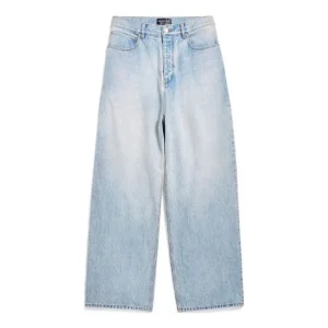 (WMNS) Balenciaga Baggy Jeans 'Light Blue' 773763TJW794076
