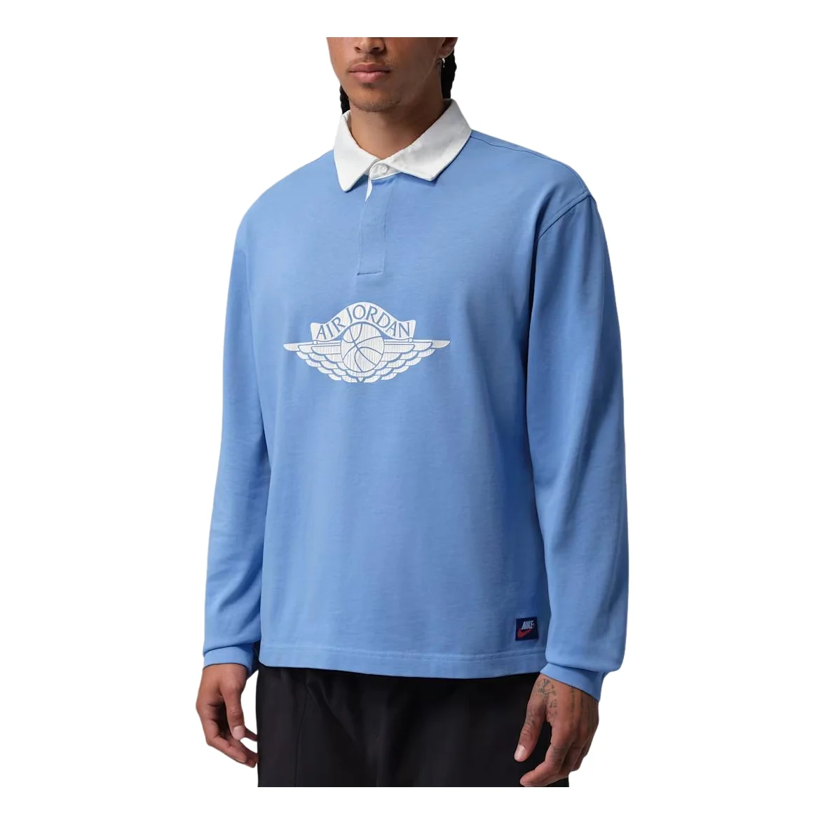 Jordan Flight Essentials Rugby T-Shirt 'Blue Beyond Sail' IM9148-489