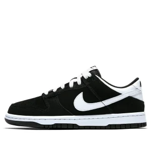 (GS) Nike Dunk Low 'Black White Swoosh' 310569-020