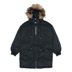 (WMNS) Converse Long Down Jacket Asia Sizing 'Black' 10019430-A02