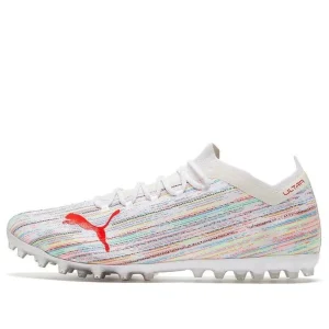 PUMA Ultra 1.2 MG Soccer Shoes White/Red 106341-04