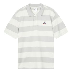 Nike Sportswear Heritage Stripe Colorblock Short Sleeve Polo Shirt Gray / Yellow CU4433-028