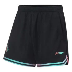 Li-Ning Athletic Competition Sport Shorts 'Black Aqua' AAPT043-12
