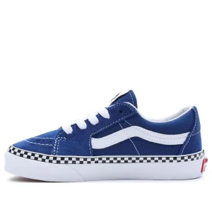 (PS) Vans Sk8-Low Checkerboard Foxing 'Blue White' VN0A7Q5L815