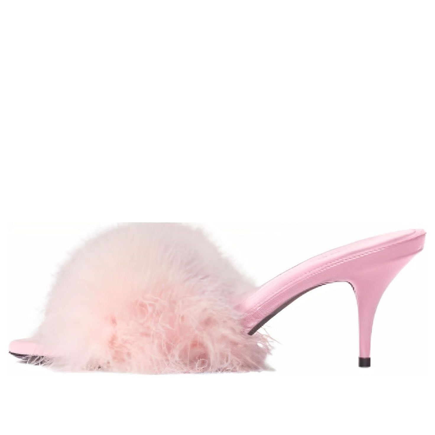 (WMNS) Balenciaga Boudoir 70mm Sandals 'Pink Feathers' 787447W0WMQ5000