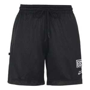 Nike Dri-FIT KD Logo Breathable Solid Color Sports Shorts Black DH7366-010