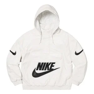 Supreme x Nike Leather Anorak 'White' SUP-FW19-10726