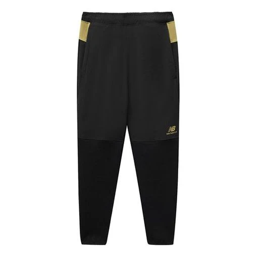 New Balance Sports Track Pants Asia Sizing 'Black Gold' AMP11334-BK