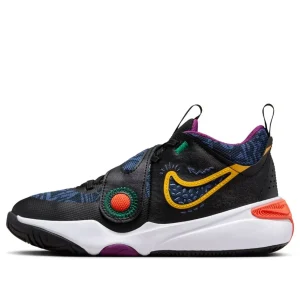 (GS) Nike Team Hustle D 11 'Black Mystic Navy Gold' FQ7375-001