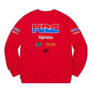 Supreme x Honda Fox Racing Crewneck 'Red' SUP-FW19-593