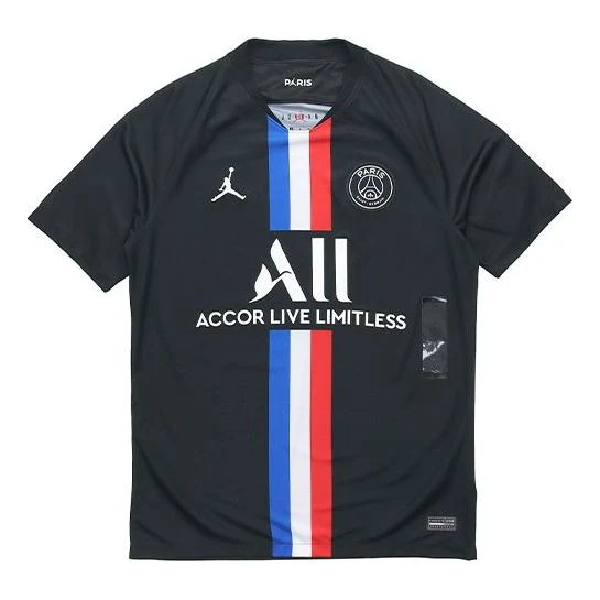 Air Jordan Paris Saint-Germain PSG 19/20 Stadium Fourth Jersey 'Black' BV9197-011