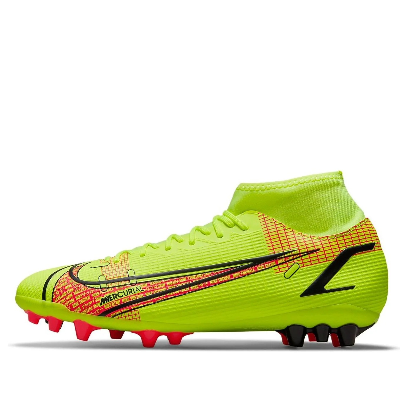 Nike Mercurial Superfly 8 Academy AG Artificial Grass 'Red Yellow' CV0842-760