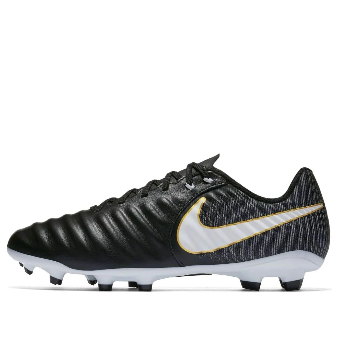 Nike Tiempo Ligera 4 FG 'Black White Gold' 897744-002