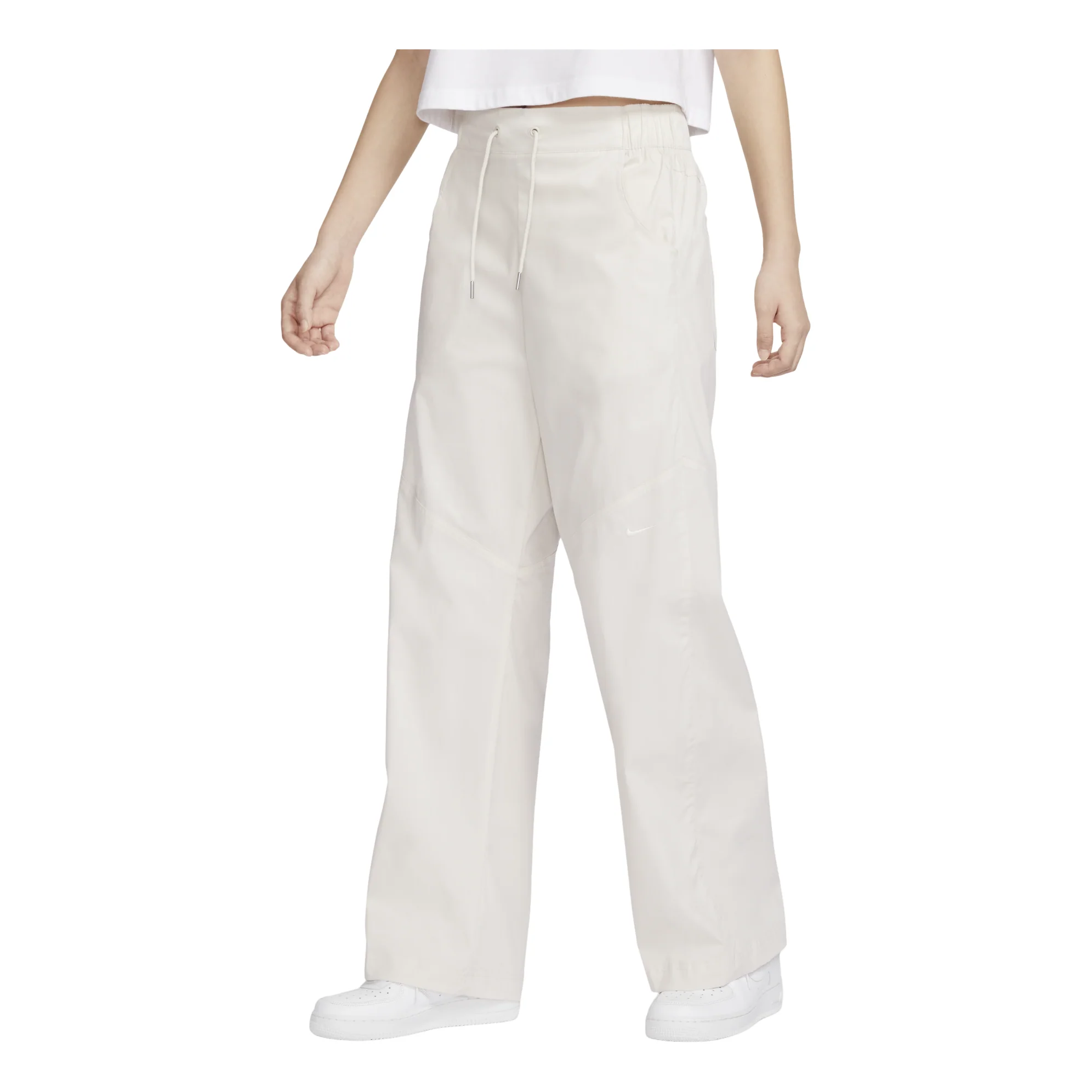 (WMNS) Nike Sportswear Essentials Woven High-Rise Pants 'Beige' FB8285-104