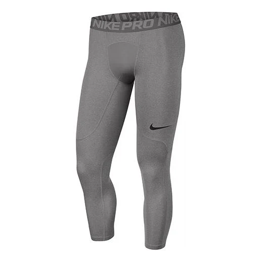 Nike Pro Quick Dry Training Running Sports Tight gym pants Gray CJ5121-091