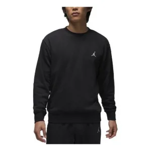 Air Jordan Essentials Loopback Fleece Crew-Neck Sweatshirt 'Black' FQ1864-010