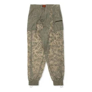 Off-White Printing Sweatpants Men Green OMCA106F19A230034300