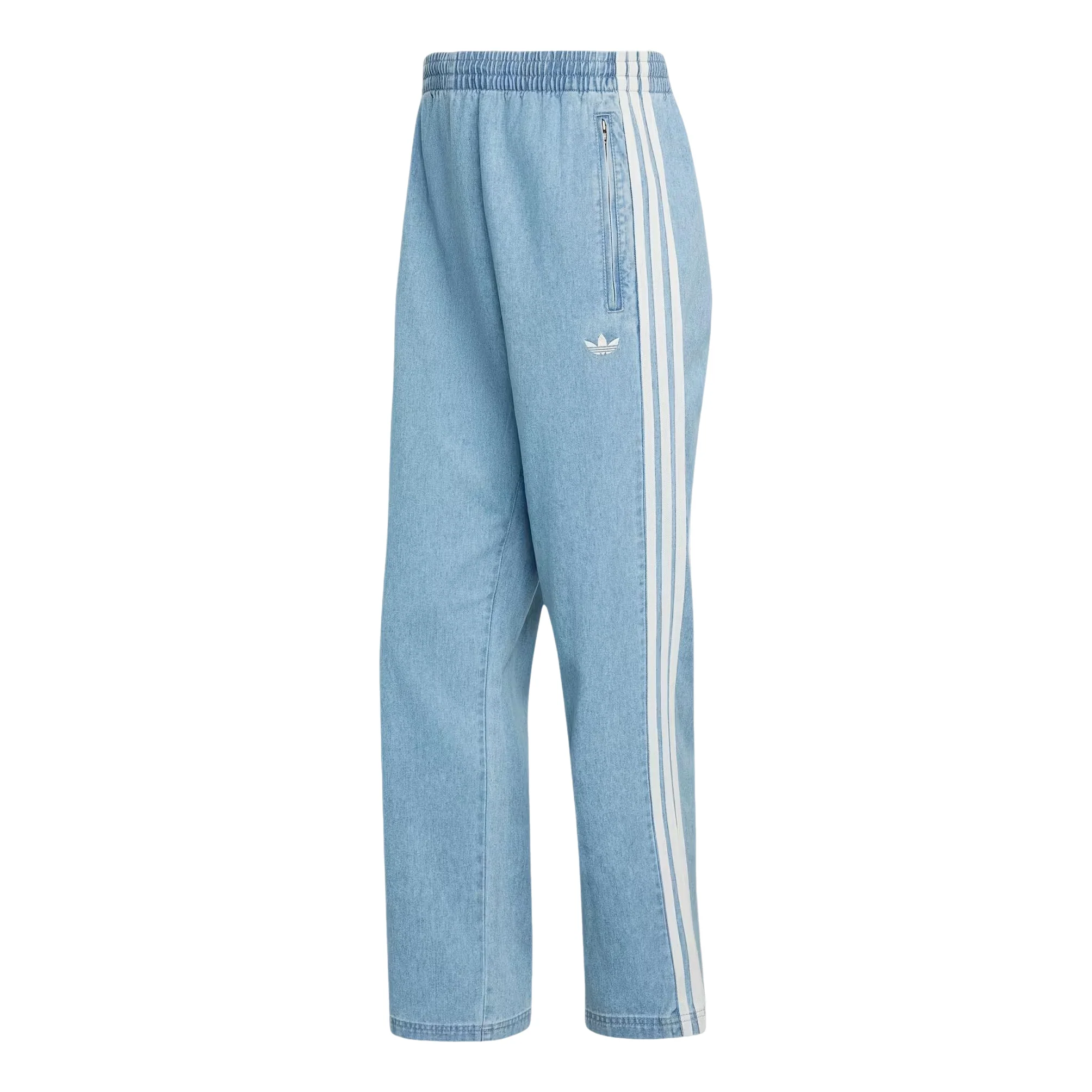 adidas Denim Firebird Pants Asia Sizing 'Light Blue' KX1195