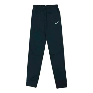 Nike Logo Straight Fleece Lined Casual Sports Pants Black AO2371-010