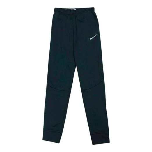 Nike Logo Straight Fleece Lined Casual Sports Pants Black AO2371-010