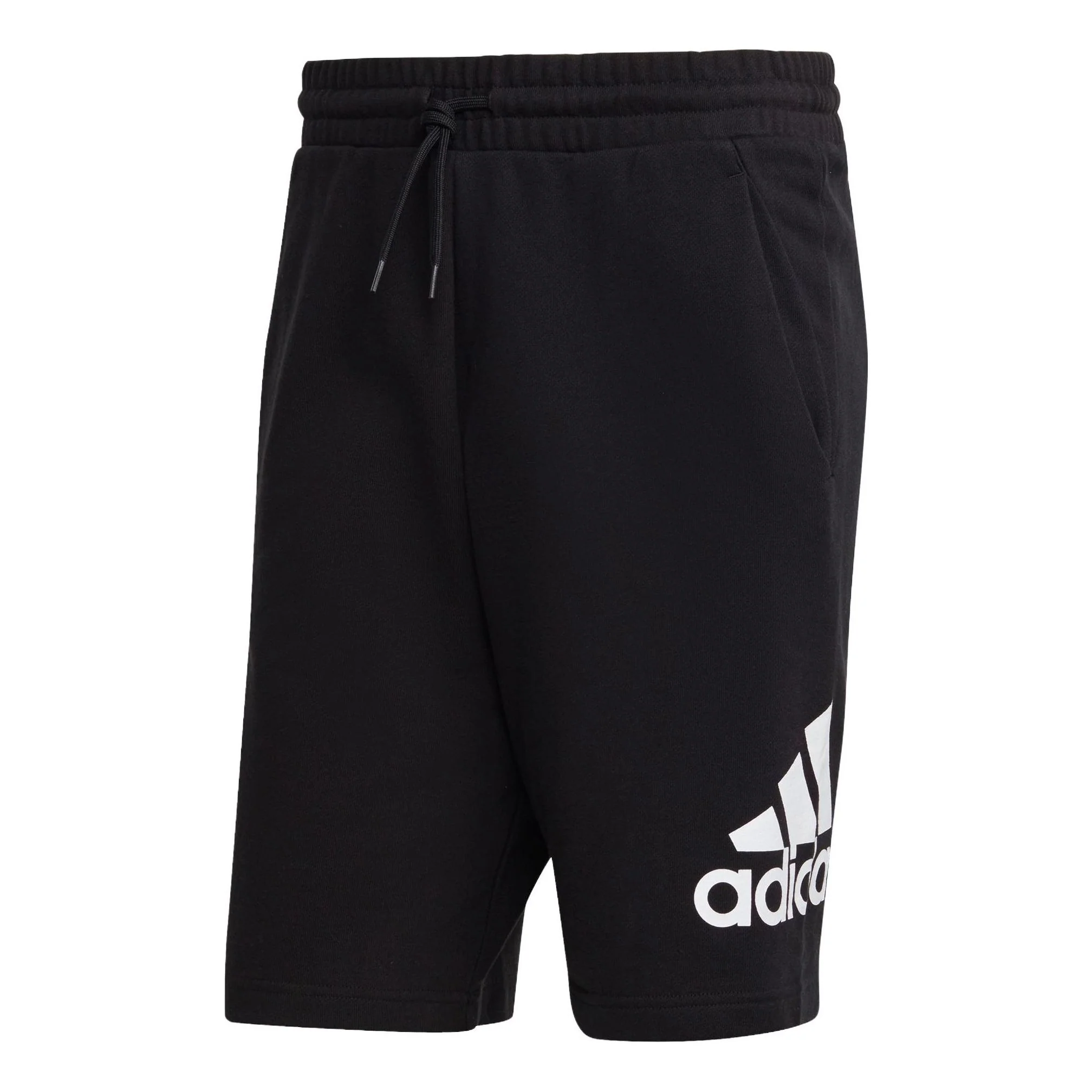adidas Essentials Big Logo French Terry Shorts 'Black' IC9401