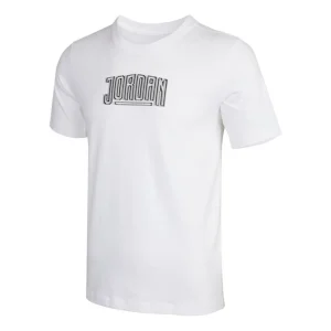 Air Jordan Dna Ss Crew 2 Alphabet Logo T-Shirt 'White' DA9915-100