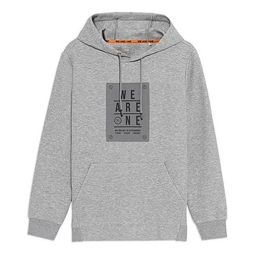 Li-Ning Wade Series Alphabet Printing Pullover Hoodie 'Grey' AWDS193-4