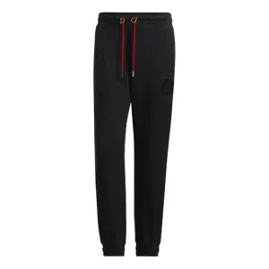Men's adidas originals Limited Loose Bundle Feet Lacing Sports Pants/Trousers/Joggers Black HD0322
