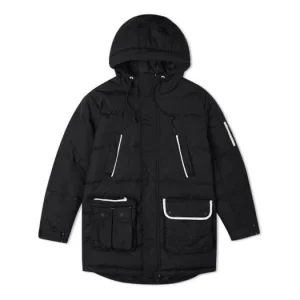 Converse Down Mid Length Jacket Asia Sizing 'Black' 10019988-A01
