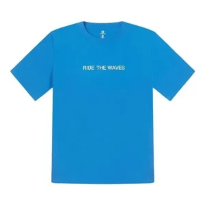 Converse Summer Verbiage T-Shirt Asia Sizing 'Blue' 10027218-A02