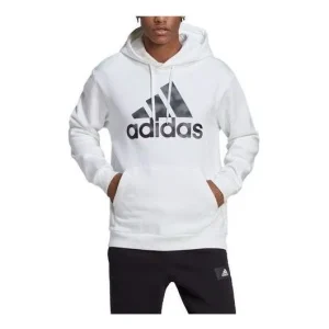 adidas Camo Print French Terry Hoodie 'White' HL6932