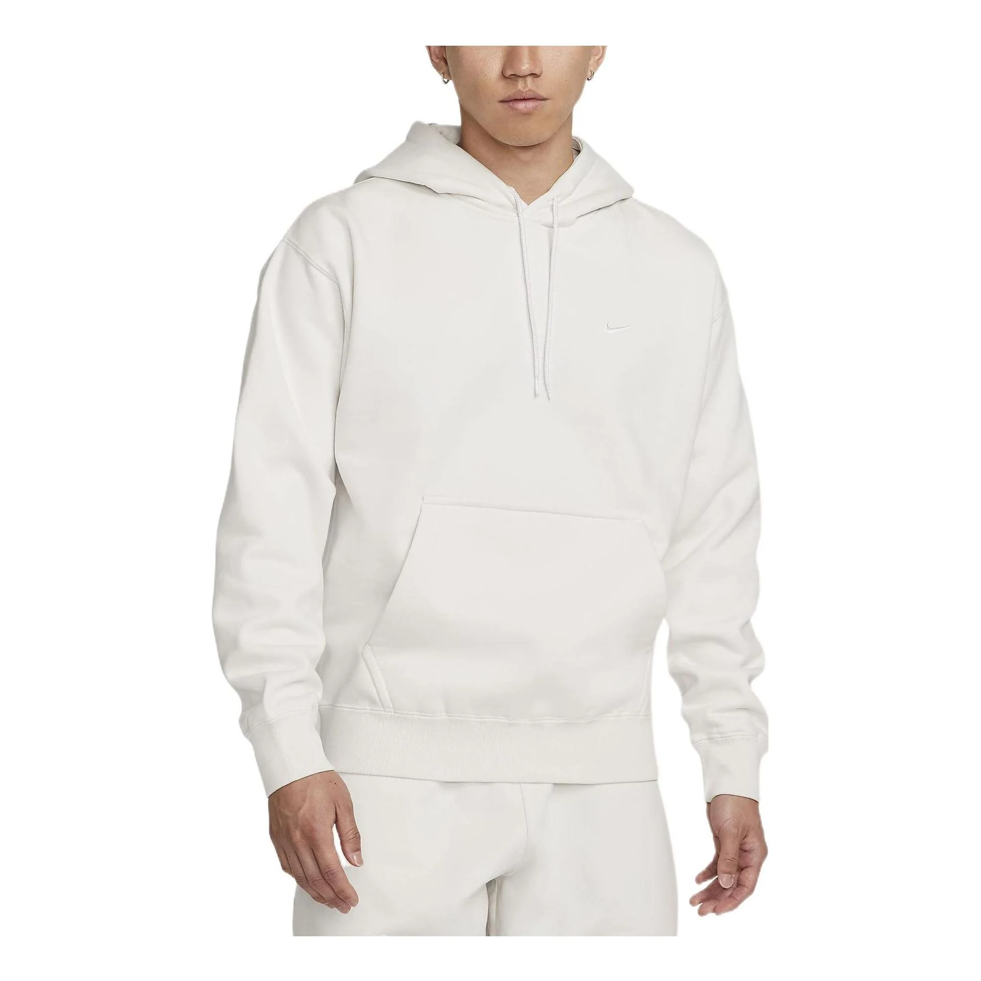 Nike Solid Color Minimalistic Hooded Long Sleeves Hoodie Men's White DA0316-030