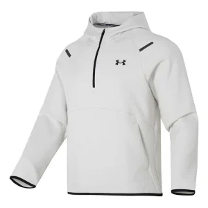 Under Armour Logo Unstoppable Fleece Zip Hoodie 'White' 1379811-114