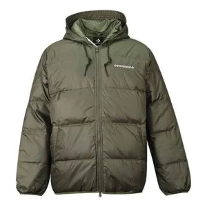 Converse Downfilled Hooded Jacket Asia Sizing 'Cargo Khaki' 10021981-A02